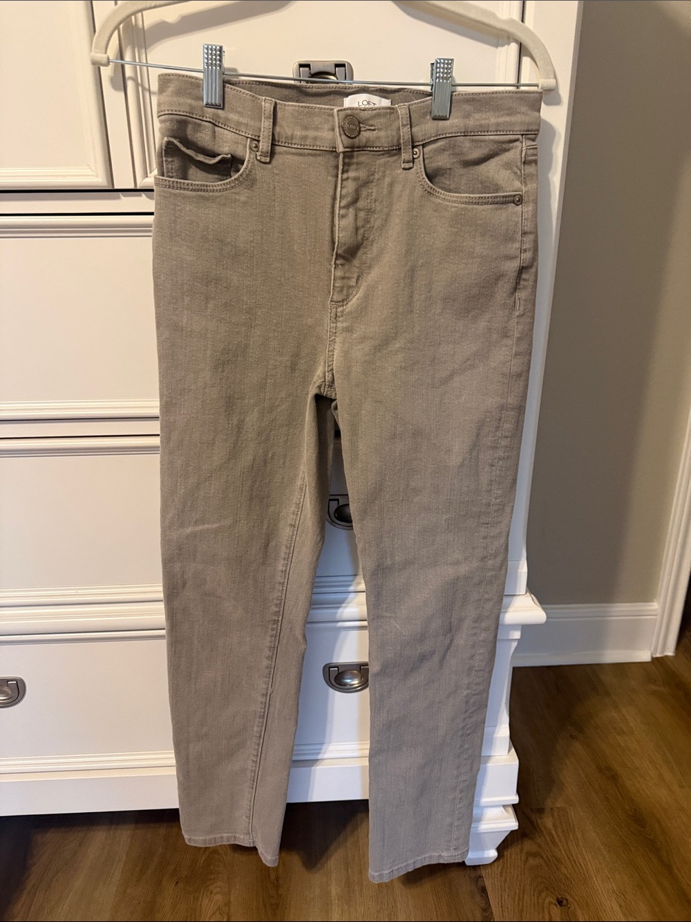 Loft outlet Slim Straight Women’s Jeans in Taupe